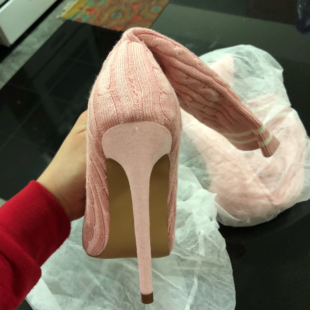 Pink sock booties - Picture 3 of 3